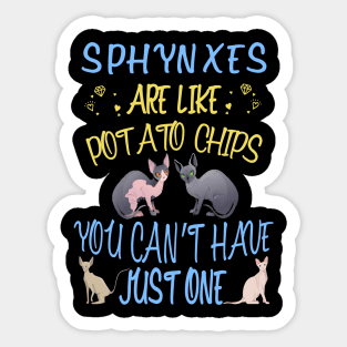 Birthday Gift Idea for Sphynx Lovers Sticker